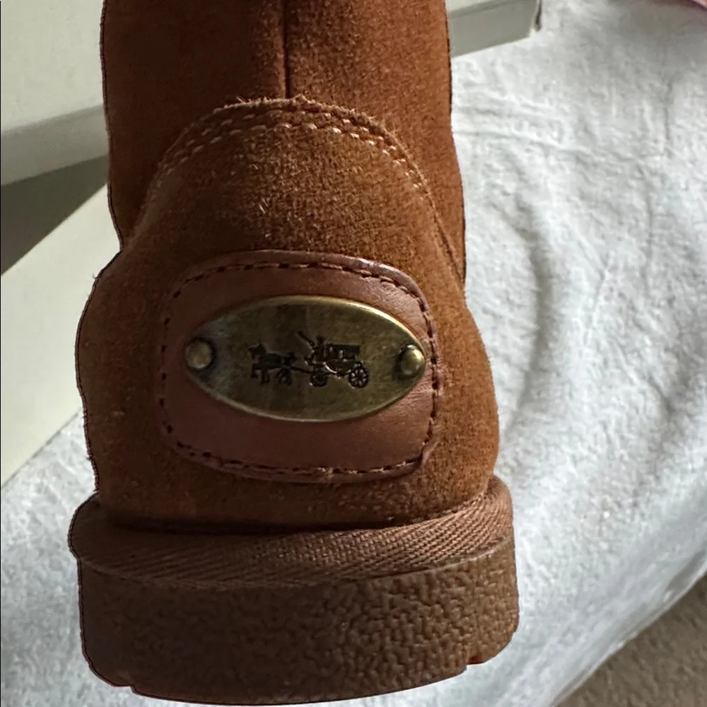 Coach Tan Suede calf/Ankle Boots - Picture 3 of 5